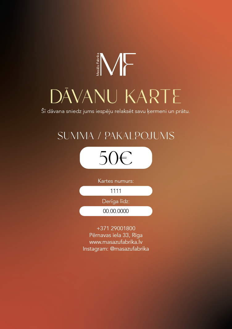 Dāvanu karte 50EUR